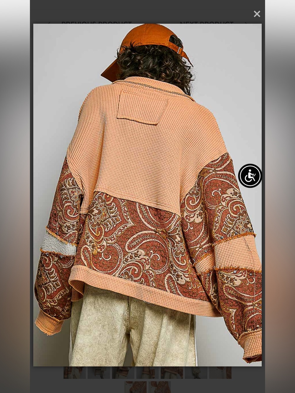 POL Fall colored Collared Button up Long Sleeve Jacket - Picture 3 of 4